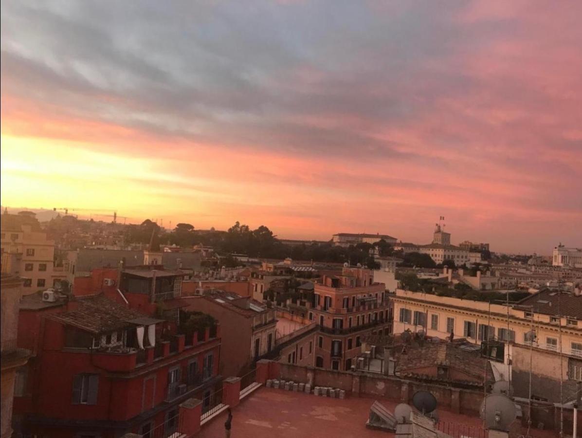 Spanish Steps Rome View Exteriör bild